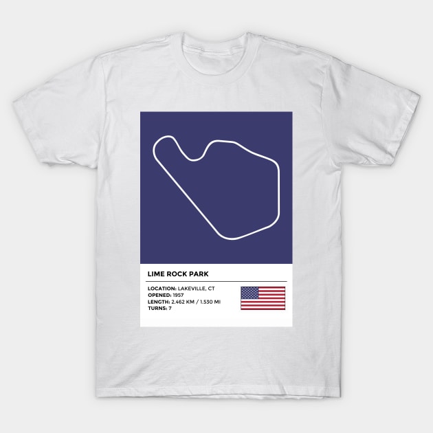 Lime Rock Park [info] T-Shirt by sednoid